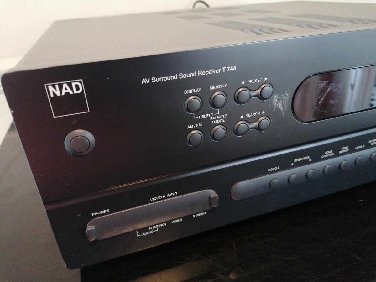 NAD T-744 AM-FM A/V Surround Sound 250W Receiver | eBay
