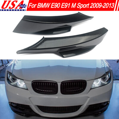 Performance Front Splitter Lip For BMW E90 328i M Sport 2009-2013 Carbon Look