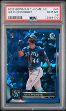 2022 Bowman Chrome Julio Rodriguez Sapphire Edition PSA 10 Rookie #48 RC GEM