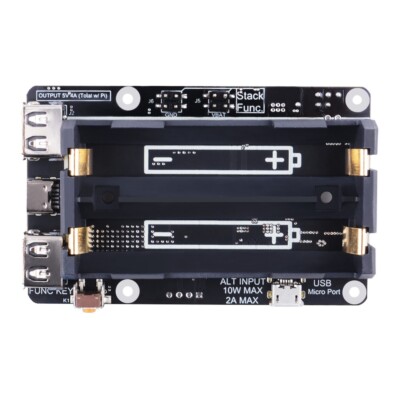 UPS Plus With Automatic Shutdown RTC Coulometer Power Supply for Raspberry Pi 5