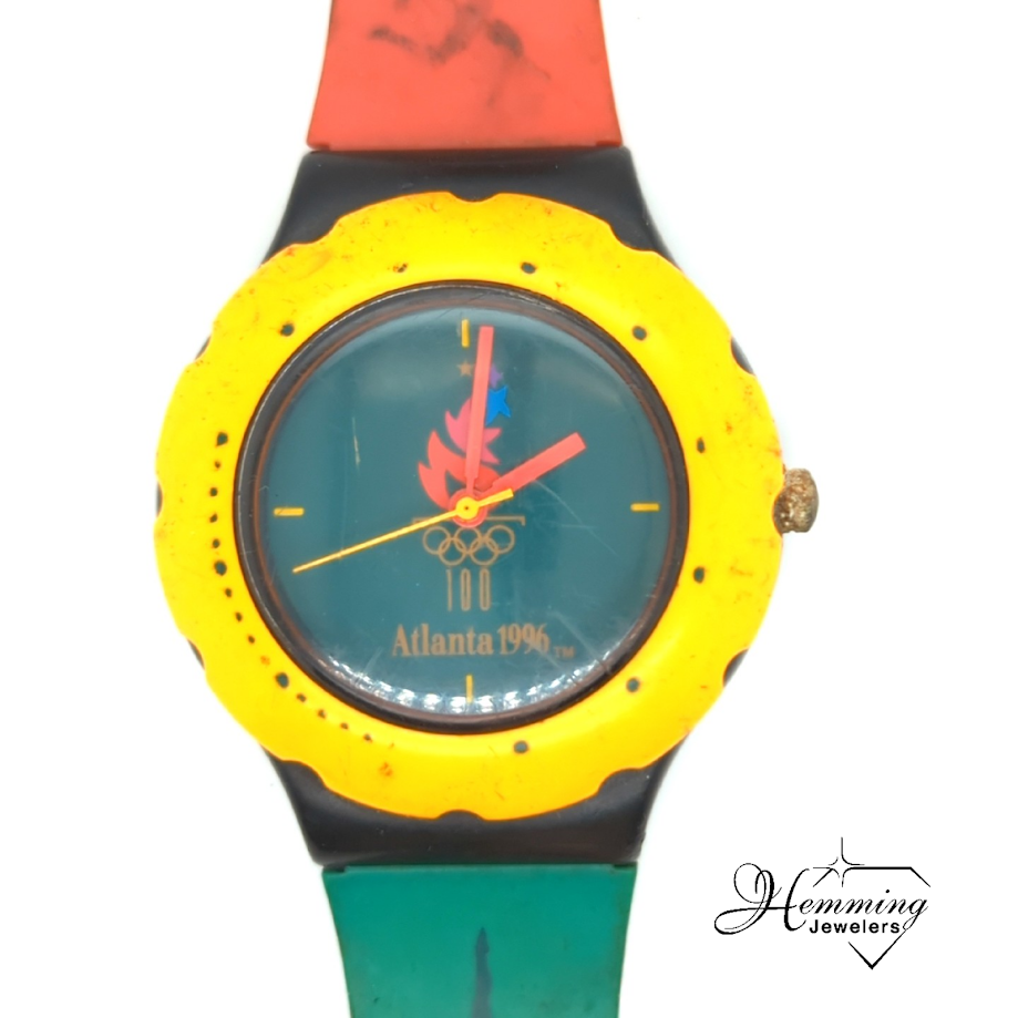 Atlanta 1996 Vtg McDonald's Olympic Games Sponsor Watch-Not