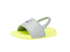 Champion Super Select Slides CP101095T Silverstone  Yellow Kids Toddler Size 10