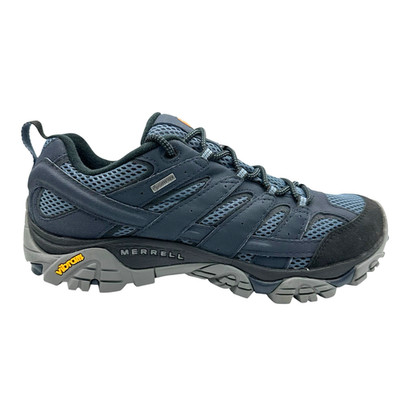Mens 10 M - Merrell Moab 2 GTX Hiking Shoes Blue Marine J12135 - NEW Gore-Tex