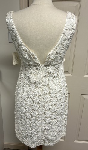 Vestido Kate Spade Boda Floral Encaje Superpuesto Talla 4 NUEVO $475 NUEVO CON ETIQUETAS - Imagen 4 de 17