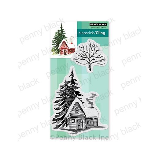Penny Black Cling Rubber Stamps - Cozy Cabin 40-760