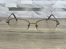 VTG Saki Eyeglasses Mod 409 Brown Japan Spring Temples 52-17-140 Frames Only