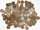 1959-1909 Mixed Date Indian Head Penny Lot of 136 Coins FINE (F) CONDITION ONLY