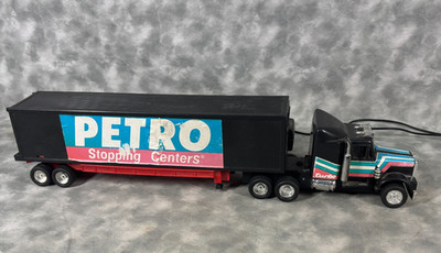 Vtg PETRO Stopping Centers RC Semi Truck Trailer Wired Remote 90's Ltd Function