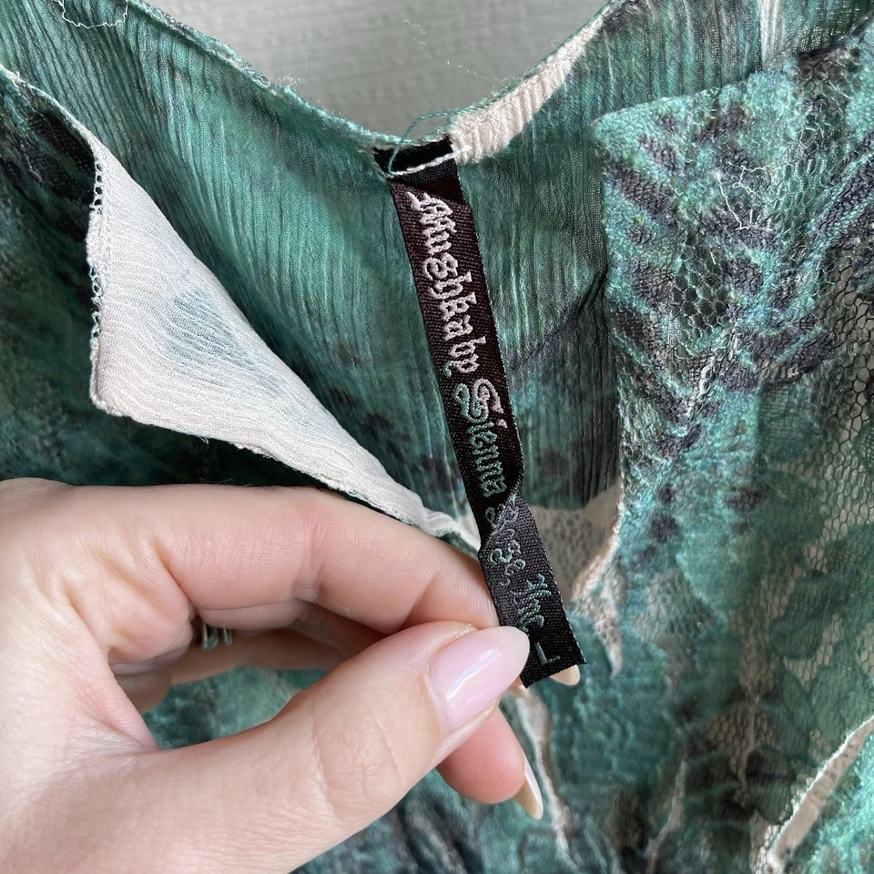 ANTHROPOLOGIE Mushka Sienna Rose L Top BabyDoll Boho Fairy FESTIVAL Y2K AÑOS 90 Foto 3 de 4