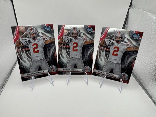 2- Emeka Egbuka Bowmans Best 2024 Ohio State Rookie RC Lot Tampa Bay Buccaneers