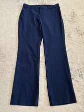 Banana Republic Pants Womens 2 Logan Career Straight Leg Navy Blue Wool Blend