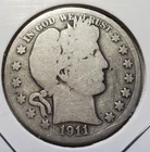 1911 50C Barber Half Dollar