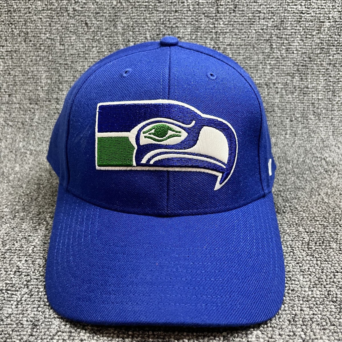 Seattle Seahawks '47 Brand MVP Hat Navy Blue Adjustable NFL Strapback Cap