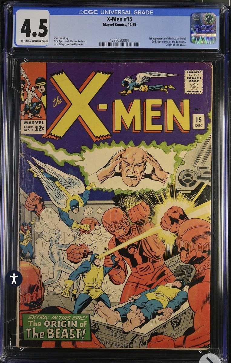 The X-Men #15 (Marvel Comics December 1965) for sale online | eBay