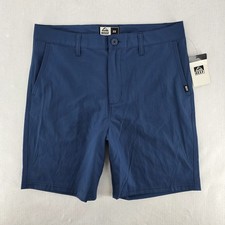 REEF Mens Board Shorts Size 32 NWT Blue Performance