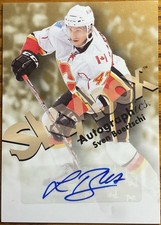 2012-13 Fleer Retro Autographics 1999 Sven Baertschi #99-SB Calgary Flames