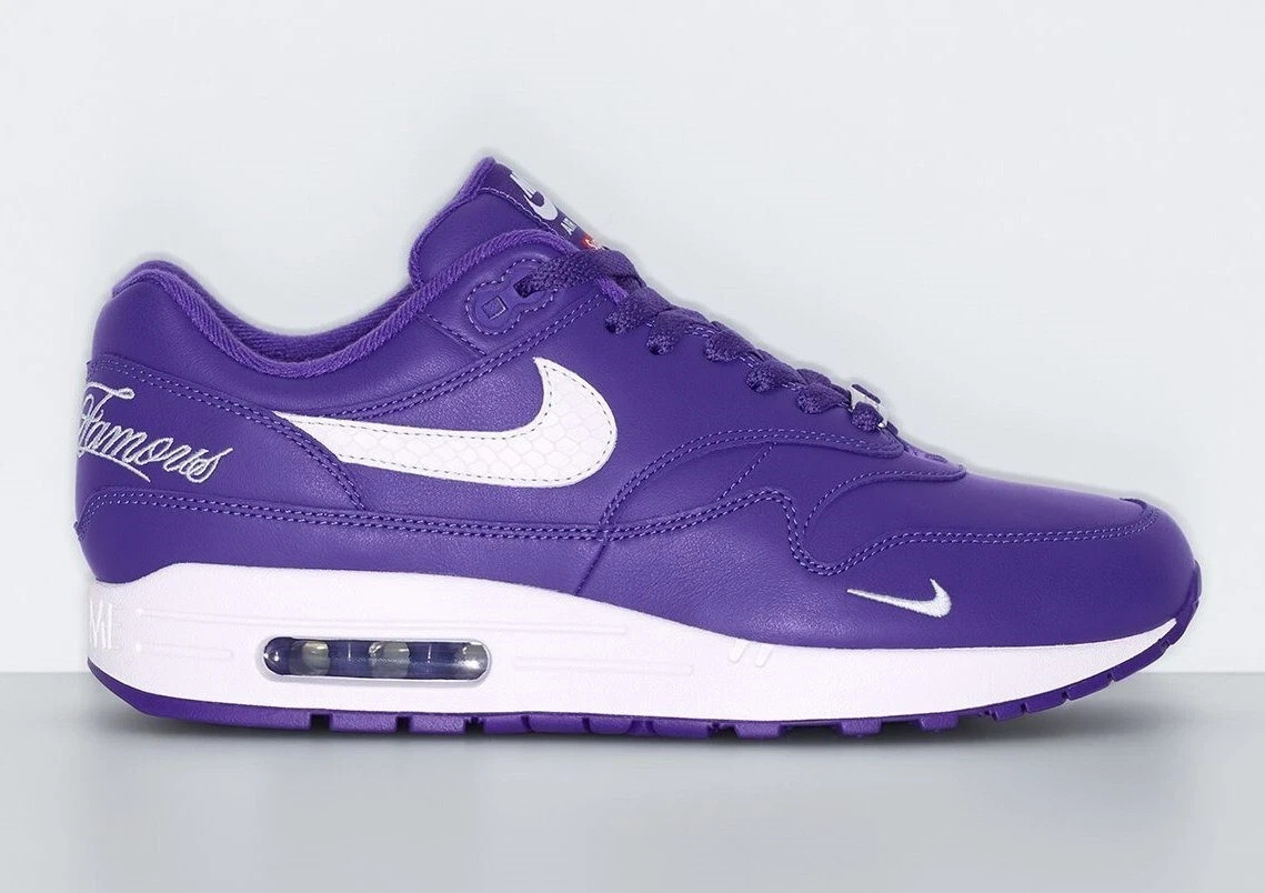 Size 9 - Supreme x Nike Air Max 1 '87 SP Varsity Purple for sale