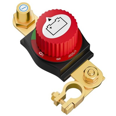 Top Post Battery Disconnect Switch, 12-48V Heavy-Duty Battery Kill Switch for Ca