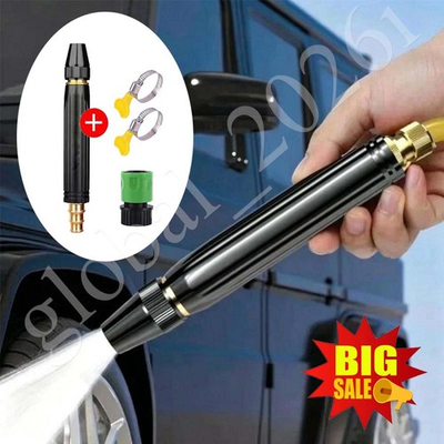 #ad Larnto High Pressure Hose Nozzle Water Gun for Car Wash Garden Pressure Booster $10.98