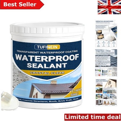 500g unsichtbarer wasserfester Dichtstoff - effektiver Schutz für Innen/Außen