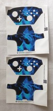 Mightyskins Blue Flames Nintendo Switch Pro Controller Skin Cover Sticker 2 Pcs