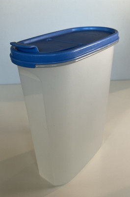 Vintage Tupperware Modular Mate #4 Container 1614-1 w/ Blue Lid 1618-20