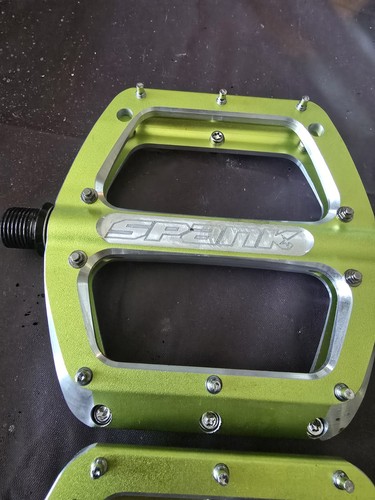 SPANK SPOON GREEN PEDALS FOR BIKE BICYCLE  - Afbeelding 3 van 6