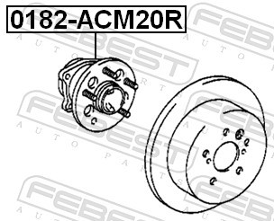 RADNABE 0182-ACM20R FÜR TOYOTA PREVIA/II RAV/4 AVENSIS/VERSO SIENNA 2.4L 4cyl - Bild 3 von 7
