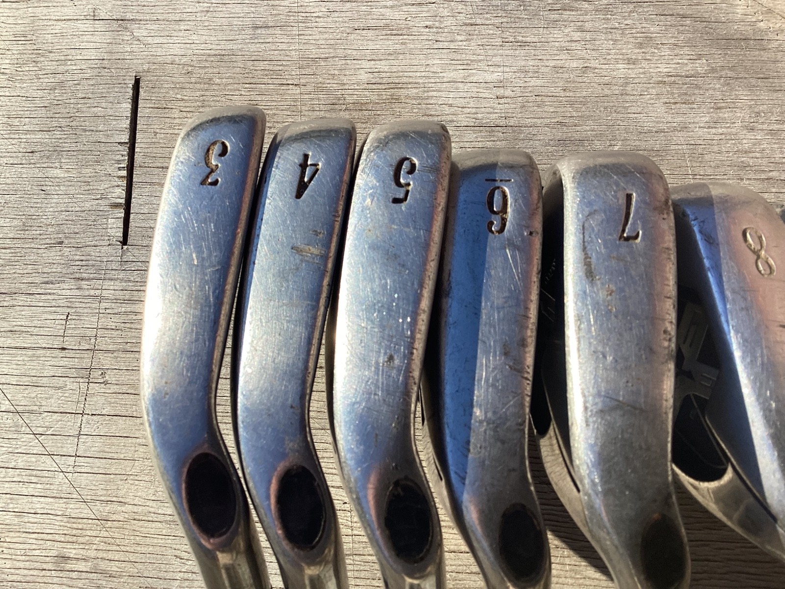 Callaway Men’s X-18 3-PW SW golf iron set steel uniflex right handed used