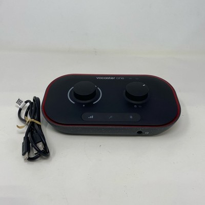 Focusrite Vocaster One USB-C Podcast Interface - Black