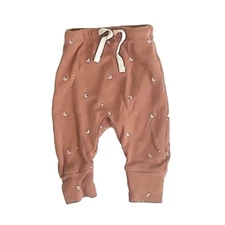 Quincy Mae Baby Drawstring Pant Moons 0-3 Months Soft Comfortable Bottoms