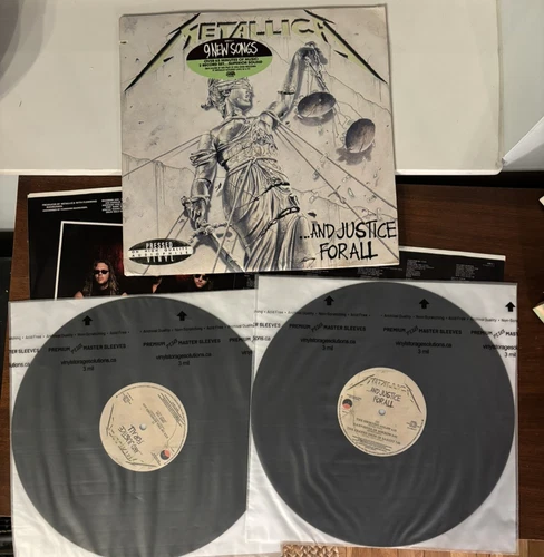 Metallica And Justice For All 2x Vinyl LP US 1988 Elektra Promo Copy MasterDisk