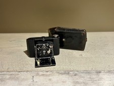 Vintage ICA Icarette Model B Folding Camera with Original Case