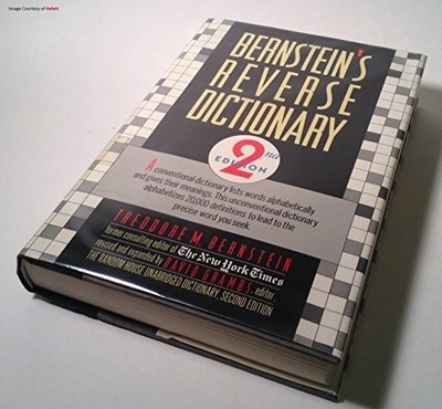 BERNSTEIN'S REVERSE DICTIONARY By Francis X. Feighan - Hardcover **BRAND NEW**