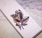 DAMASO GALLEGOS Mexico Vintage Sterling Silver Pin Brooch - Leaf with Berries — photo 4