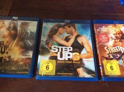 Tanzfilme [4 BLU RAY]  Step Up To The Streets + Step Up 3 + StreetDance 3D