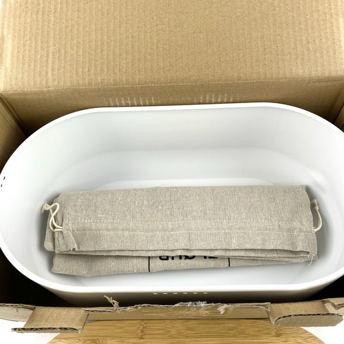 LARS NYSØM Bread Box I Metal Box with linen bag for long lasting freshness I Bin - Picture 10 of 10