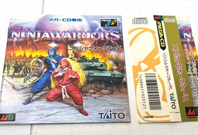 NINJA WARRIORS LIMITED EDITION SEGA MEGA CD MEGADRIVE SPINE CARD + MINI CD