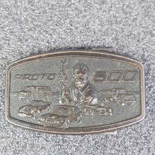 Vintage PROTO 500 Belt Buckle Limited Edition Commemorative Tool Mechanic Promo
