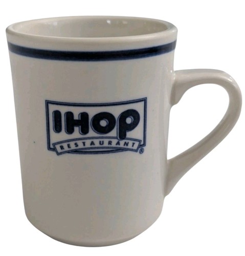 IHOP Delco Coffee Cup Restaurant Blue White International House of Pancakes Mug - Picture 3 of 7