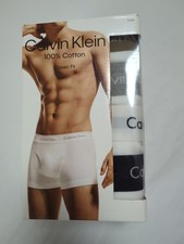 Calvin Klein Men  s Cotton Classics 5 Pack Trunk Underwear White XL 100 Cotton