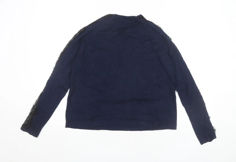 Jersey Warehouse para mujer azul con detalles de encaje Reino Unido 14 Foto 3 de 4