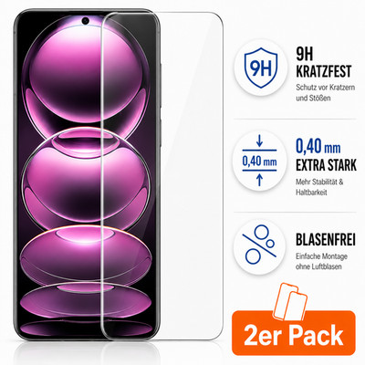 Panzerfolie Xiaomi 14T 13T 12T 11T Pro | Premium 0,4mm Echtglas Full Cover