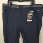 Little Donkey Andy Technical Outdoor Pants Mens XL Navy Blue Belted Hiking  NEW — photo 8