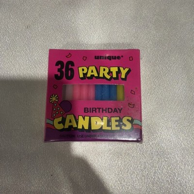Vintage 36 Pack Unique Birthday Candles