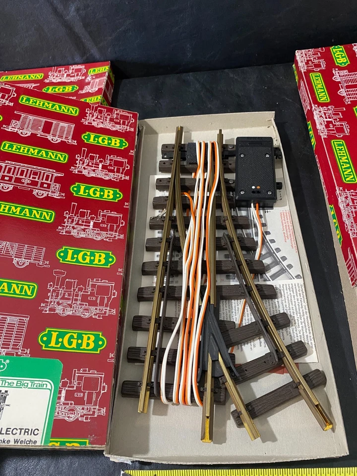 LGB 1215 N and 1205 N track lot of 2 w/ original boxes G gauge - Image 2 of 4