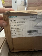 Brand New! Siemens HF362 60A Fusible Safety Switch 3P 600V
