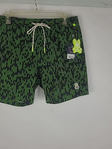 Psycho Bunny Mens Bathing Suit Bottoms Board Shorts Swim Trunks Graphic Logo New - Picture 4 of 19