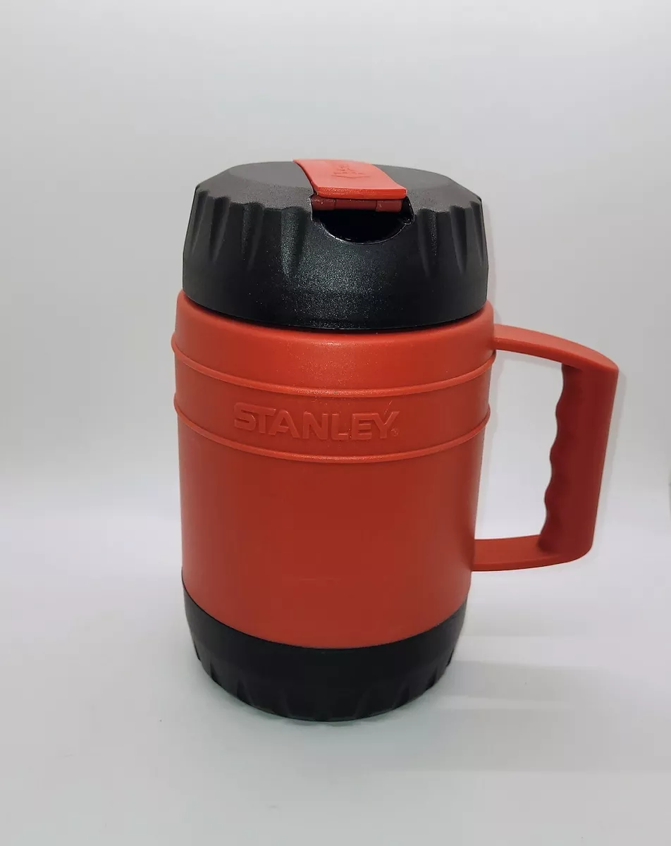 Insulated Aladdin Thermos,red Black,retro,plastic Coffee Thermos