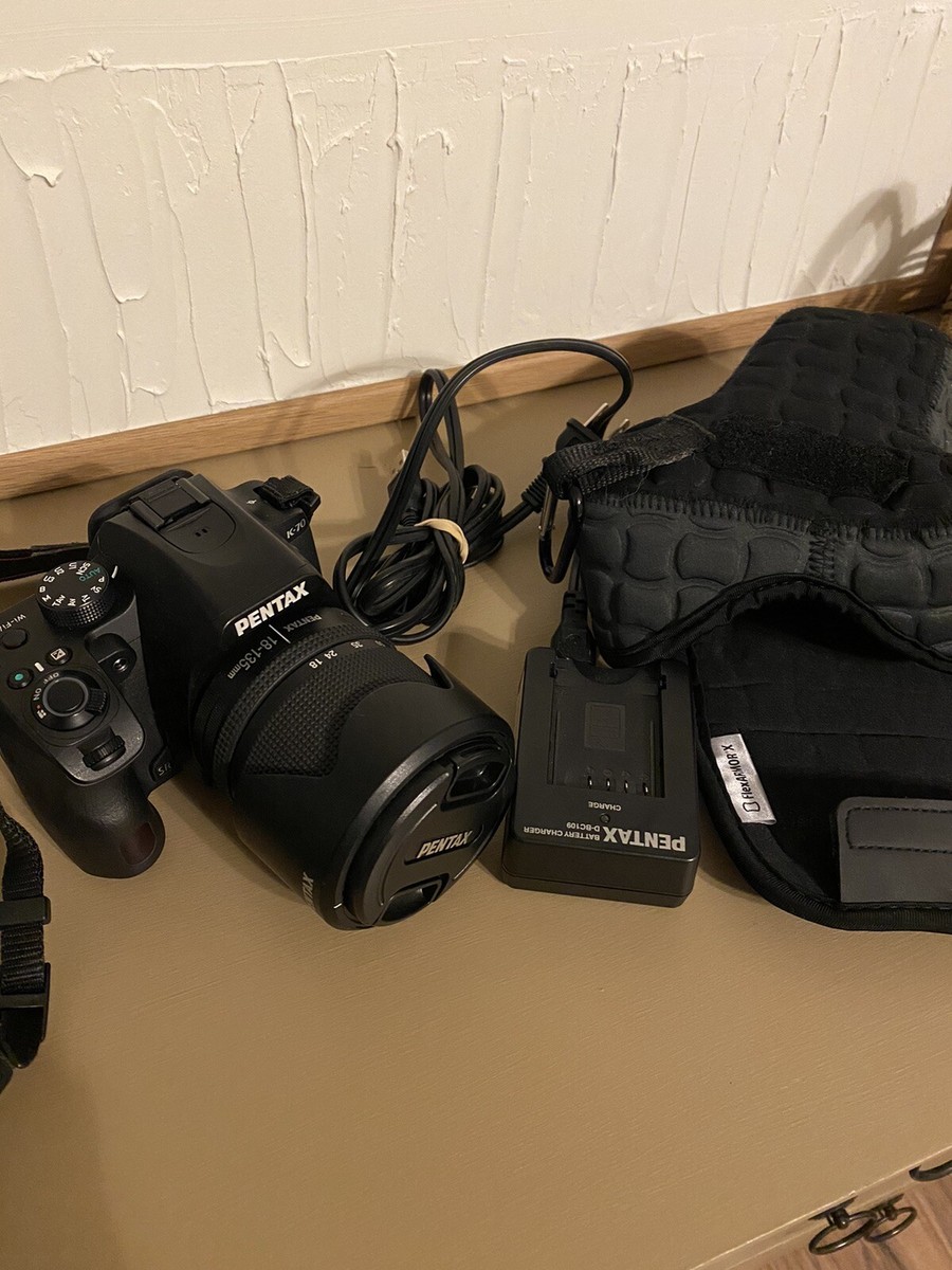 PENTAX K70 24.24MP Digital SLR Camera - Black (Kit with 18-135mm
